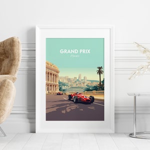 Monaco Grand Prix Poster 2024, F1 Poster, Monaco Poster, Grand Prix ...