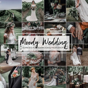 MOODY HOCHZEIT PRESETS, Hochzeit Lightroom Presets, Mobile Presets, Film Presets, Desktop Presets, Instagram Presets, Blogger Presets Filter