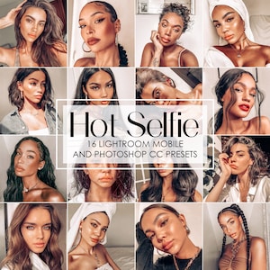 SELFIE PORTRAIT PRESETS, Tan Skin Presets, Beauty Glow Presets, Instagram Blogger Presets, Lifestyle Presets, Mobile Lightroom Photo Presets