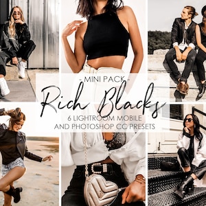MOODY PRESETS LIGHTROOM, Lightroom Presets Mobile, Rich Contrast Black Presets, Minimal Presets, Fashion Presets, Instagram Blogger Presets