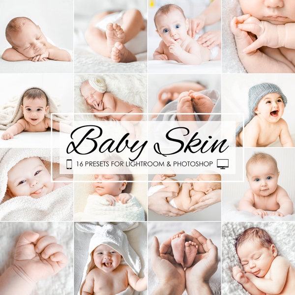 BABY LIGHTROOM PRESETS Desktop, Lightroom Mobile Presets, Neugeborenen Presets, Porträt Presets, Family Indoor Presets, Bright Instagram Presets