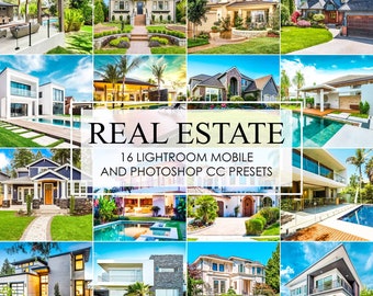 REAL ESTATE LIGHTROOM Presets, Architecture Presets, Desktop Mobile Presets, Bright Vivid Presets, House Outdoor Photo Presets, Home Presets