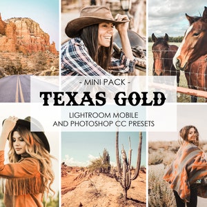 LIGHTROOM MOBILE PRESETS, Warm Presets, Gold Western Presets, Lightroom Presets Desktop, Instagram Presets, Blogger Presets, Travel Presets