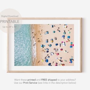 Aerial Beach Photography, Aerial Beach Print, Beach Print, Beach Prints Wall Art, Beach Print Download, Beach Printable Art, Print Wall Art