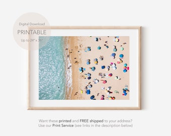 Aerial Beach Photography, Aerial Beach Print, Beach Print, Beach Prints Wall Art, Beach Print Download, Beach Printable Art, Print Wall Art