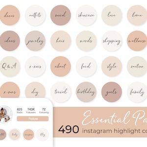 490 Instagram Story Highlight Icons Handwritten Highlight - Etsy