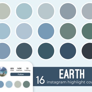 Instagram Highlight Covers, Neutral Story Covers, Earthy Organic Instagram Story Icons, Social Media Blogger Stories Pastel Color Palette