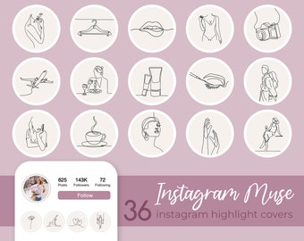 Instagram Highlights Covers Line Art Story Highlight Icons Boho Neutral Lifestyle Instagram Stories Hand Drawn Lifestyle Minimalist Covers