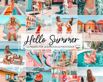Lightroom Presets Desktop, Lightroom Mobile Presets, Instagram Presets, Travel Presets, Bright Summer Presets, Lifestyle Blogger Presets