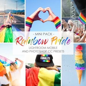 LIGHTROOM MOBILE PRESETS, Happy Preset, Rainbow Pride Presets, Color Pop Vivid Presets, Travel Summer Presets, Instagram Blogger Presets