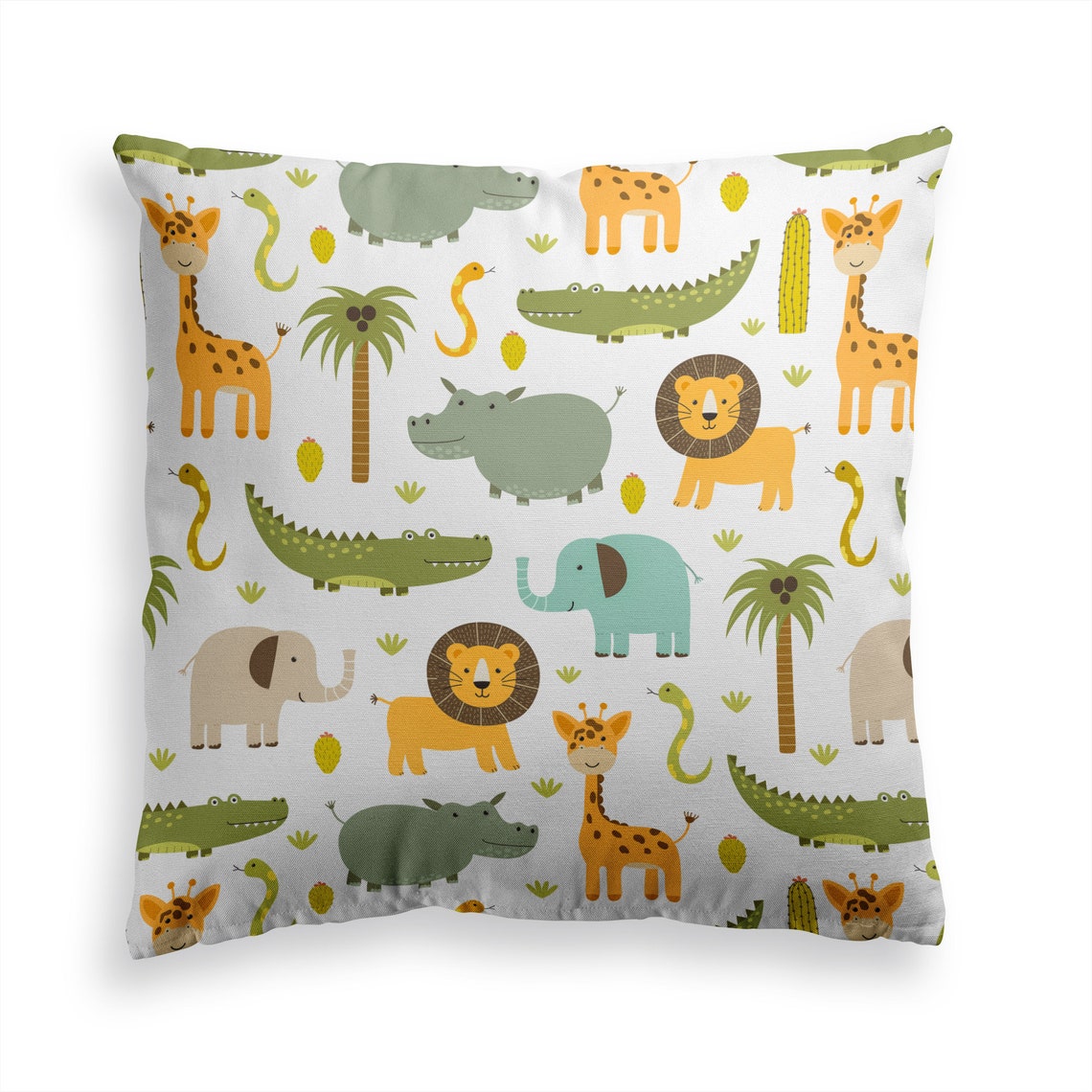 Decorative Throw Pillow HAPPY ZOO Funny Animal Pillow Print Etsy