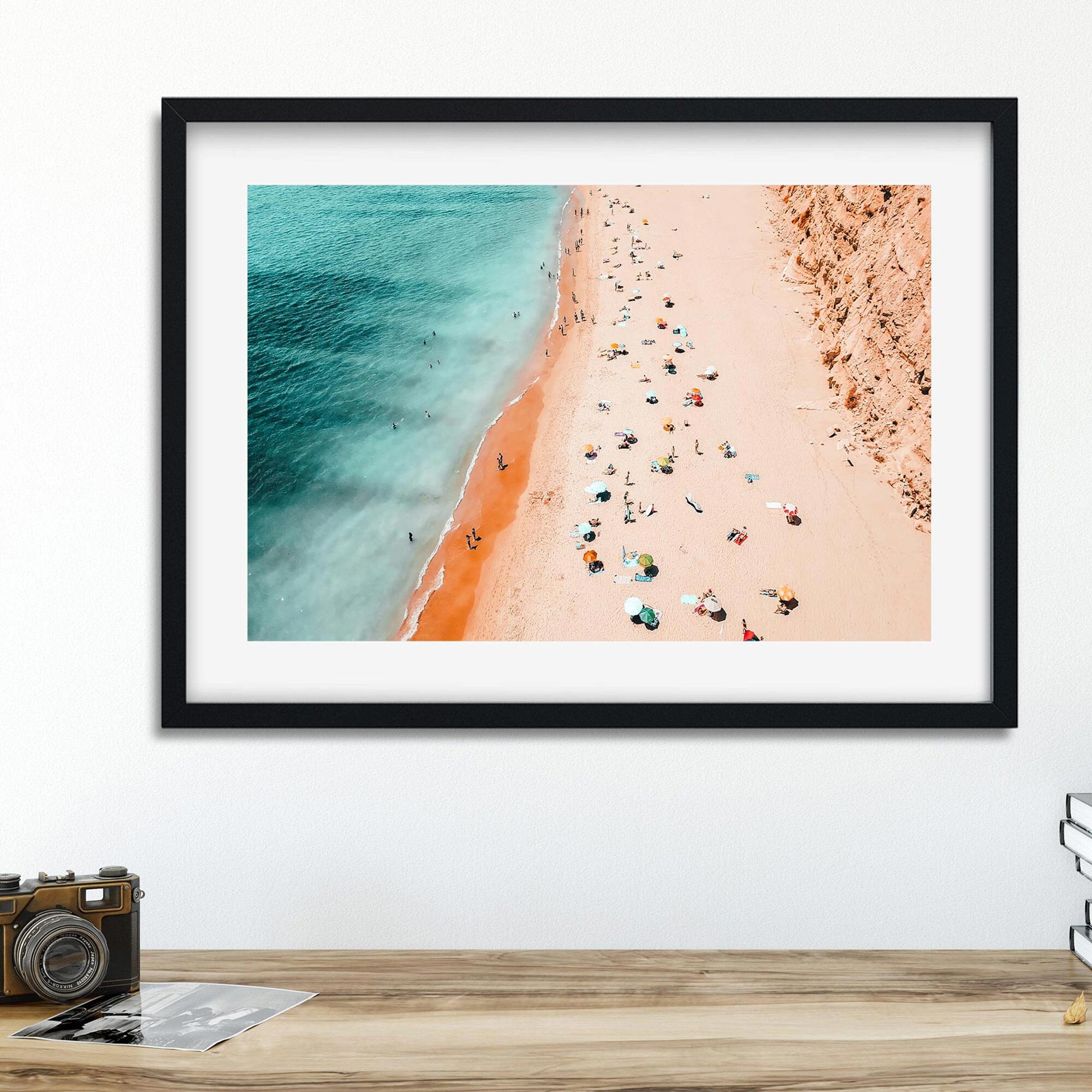 Beach Wall Art Aerial Ocean Print Coastal Decor Ocean | Etsy