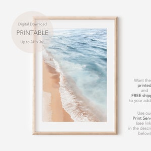 Impression aérienne de plage, Bondi Beach Home Decor, Art de plage, Art mural côtier, Impressions de plage Art mural, Art mural imprimable, Impression océan, Impression de plage