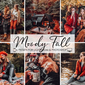 AUTUMN LIGHTROOM PRESETS, Fall Presets, Mobile Presets Lightroom, Dark Moody Presets, Rustic Brown Presets, Instagram Blogger Film Presets