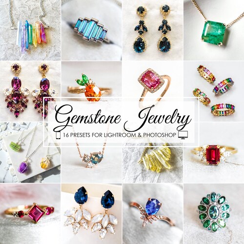 Lightroom Presets 16 Presets GEMSTONE JEWELRY Gemstones Etsy