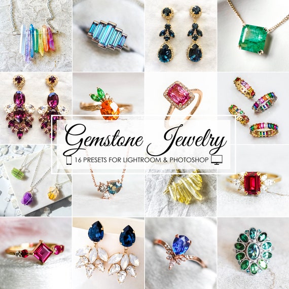 Lightroom Presets 16 Presets GEMSTONE JEWELRY Gemstones - Etsy