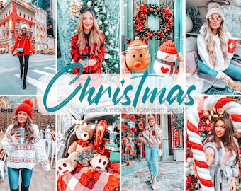 8 Lightroom Presets Bright Christmas Presets Vibrant Winter Presets Snow Holiday Xmas Preset Instagram Lifestyle Blogger Mobile Photo Filter