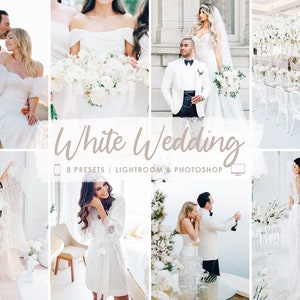 WEDDING LIGHTROOM PRESETS, Bright White Wedding Presets, Lightroom Mobile Desktop Presets, Professional Couple Photography Presets Filters