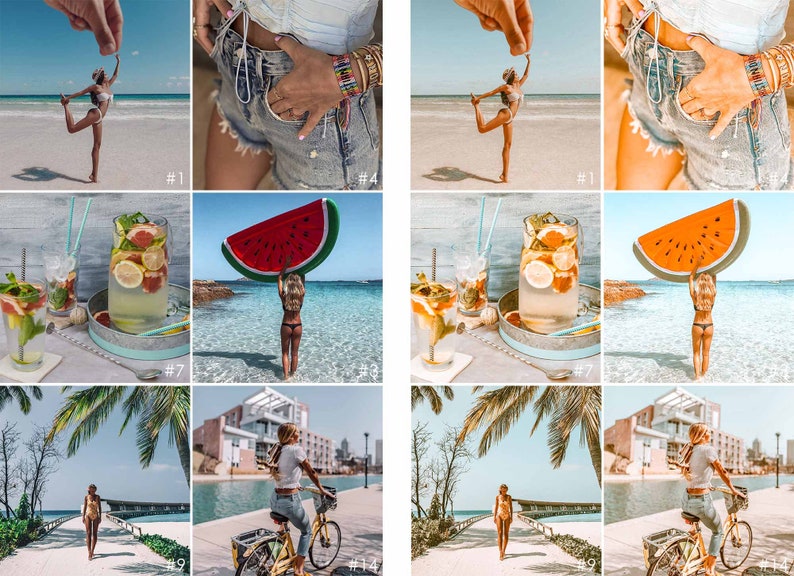 Lightroom Presets 16 Presets SUMMER BREEZE Beach Presets Etsy