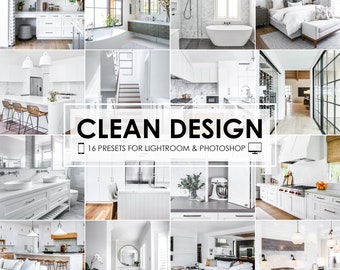 BRIGHT INTERIOR PRESETS, Real Estate Presets, Clean White Presets, Lightroom Mobile Presets, Architecture Home Presets, Desktop Presets