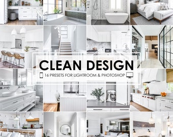 BRIGHT INTERIOR PRESETS, Real Estate Presets, Clean White Presets, Lightroom Mobile Presets, Architektur Home Presets, Vsco Desktop Presets