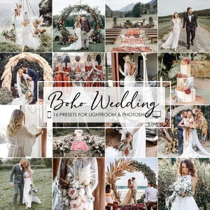 WEDDING PRESETS, BOHO Wedding Lightroom Presets, Blogger Presets, Lightroom Mobile Presets, Film Presets, Instagram Presets, Desktop Presets