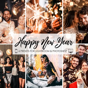 6 Lightroom Presets New Years Eve Presets Winter Holiday Presets Party Celebration Presets Lifestyle Blogger Presets Fireworks Filters