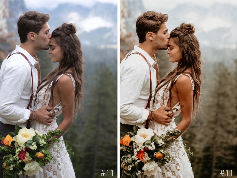Moody Wedding Presets, WEDDING LIGHTROOM PRESETS Escritorio, Presets de Instagram, Presets móviles, Presets de Blogger, Presets de película, Presets de Boho imagen 4