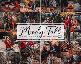 FALL LIGHTROOM PRESETS, Autumn Presets, Mobile Presets Lightroom, Film Dark Presets, Rustic Moody Presets, Instagram Blogger Presets Filters