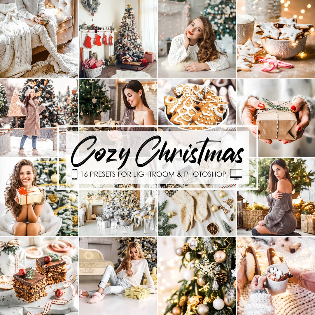 16 Lightroom Presets Christmas Presets Winter Presets Holiday Presets