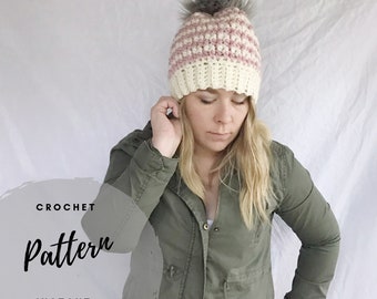 Anniversary Beanie Crochet Pattern - Chunky Toque Pattern