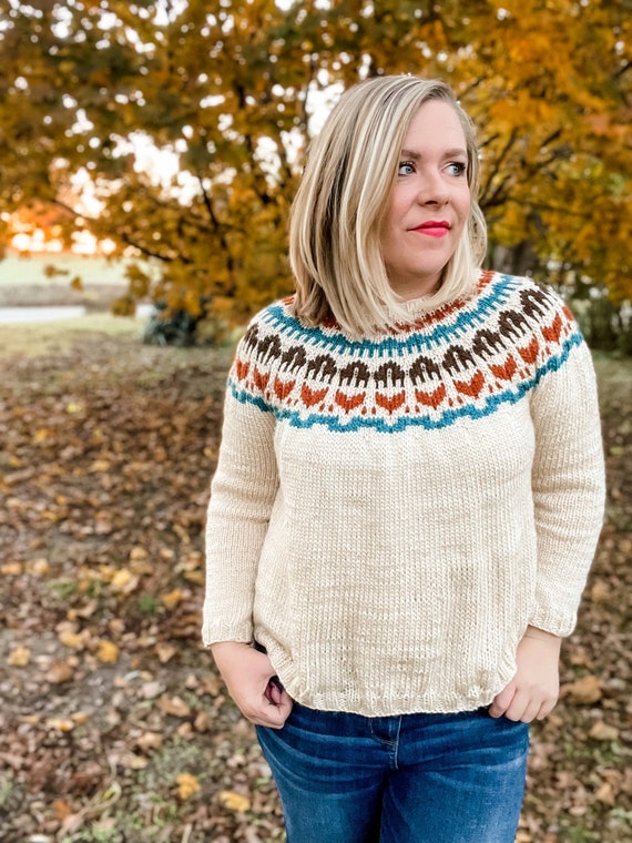 Knitting Pattern Colorwork Sweater 
