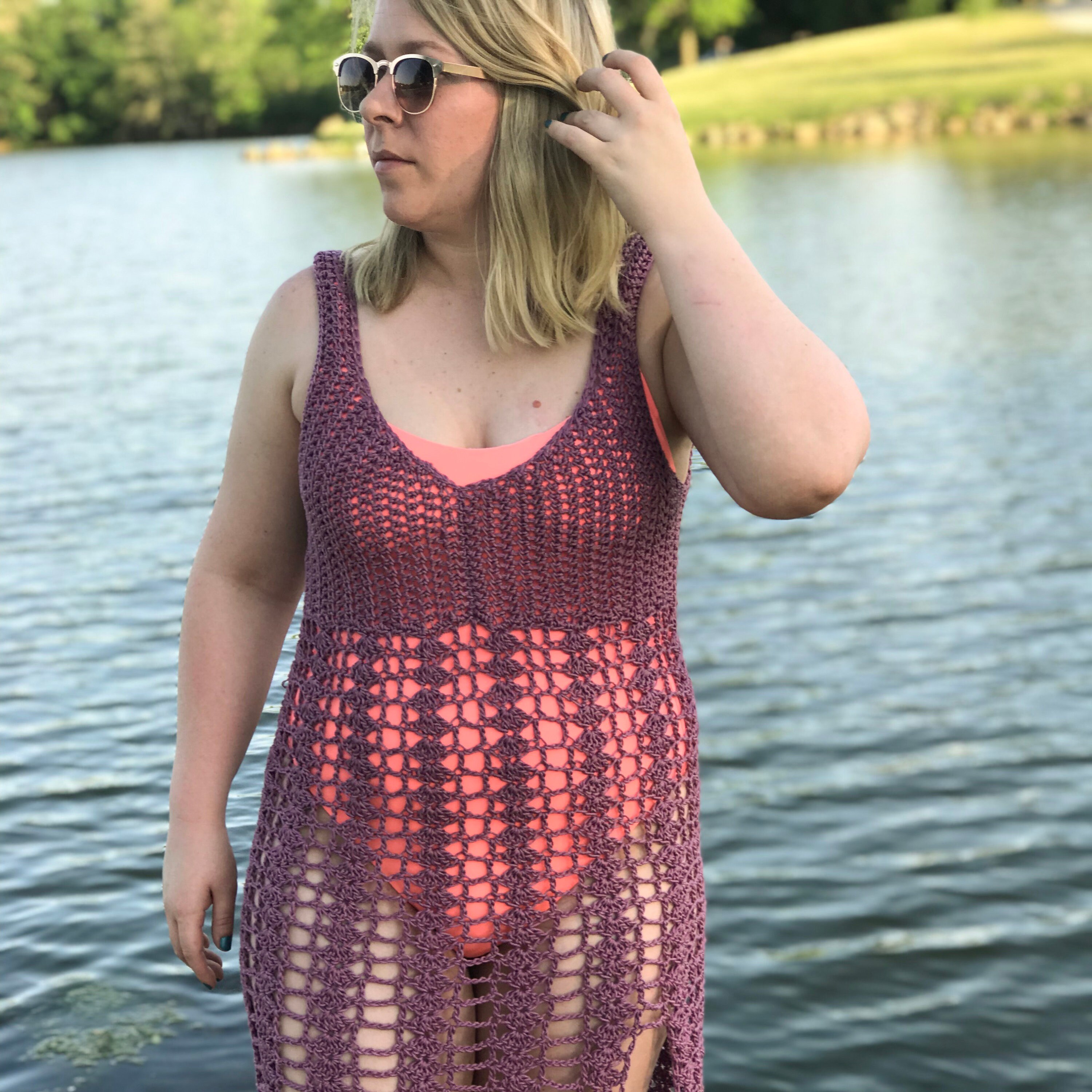 CROCHET DRESS PATTERN Swimsuit Cover Up Crochet Tutorial Etsy