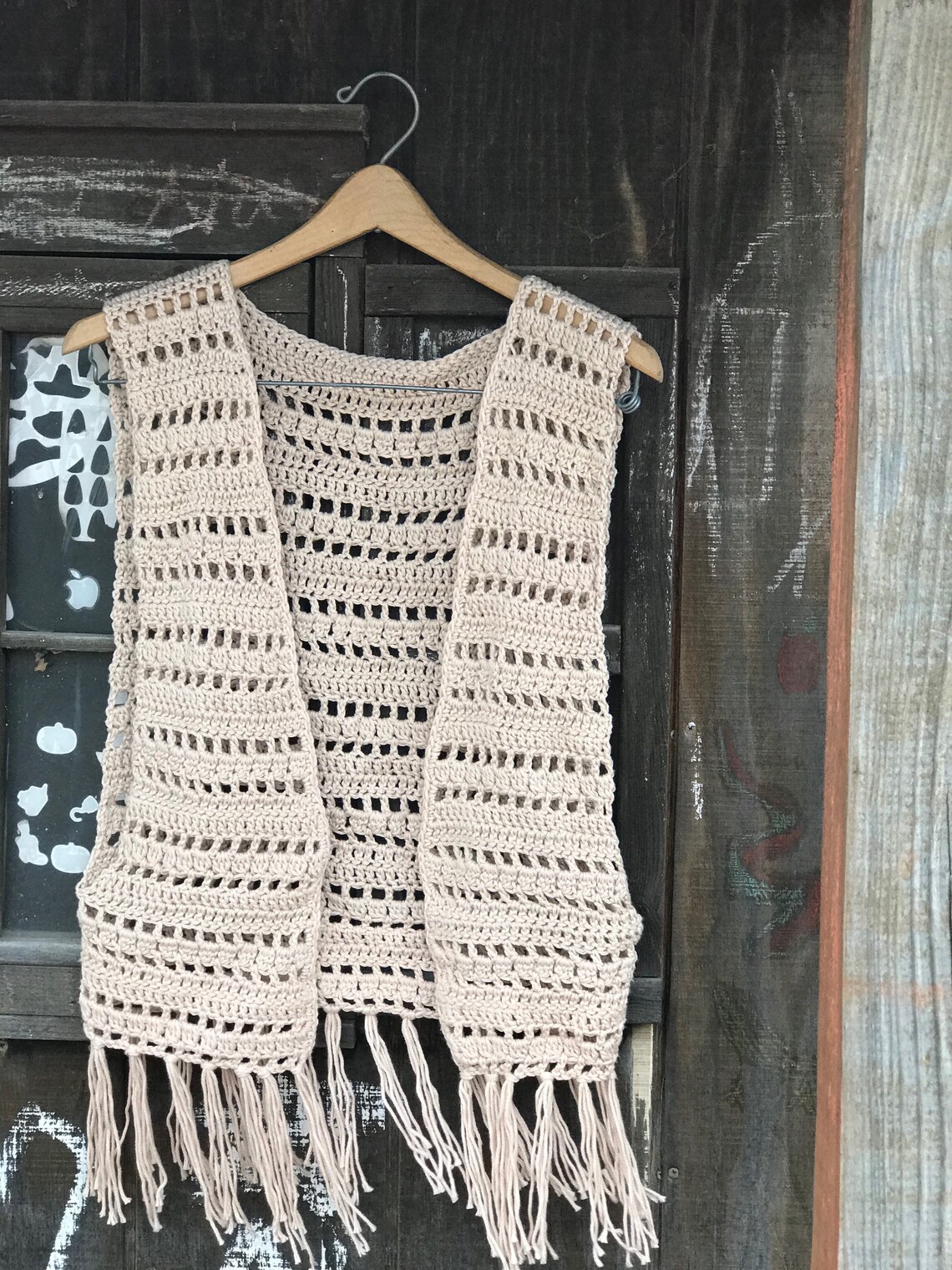 Crochet Vest Pattern Fringe Vest Pattern Crochet Cover Up Etsy Canada