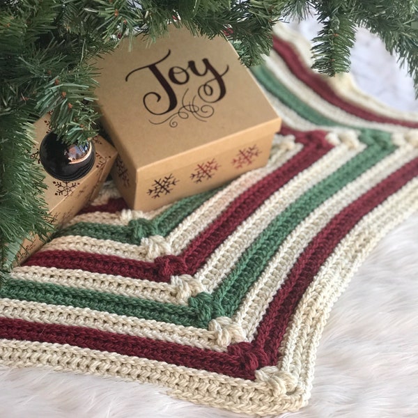 Crochet Tree Skirt, Christmas Pattern, Homestead Tree Skirt, DIY Christmas, Home Decor Pattern, Crochet PDF