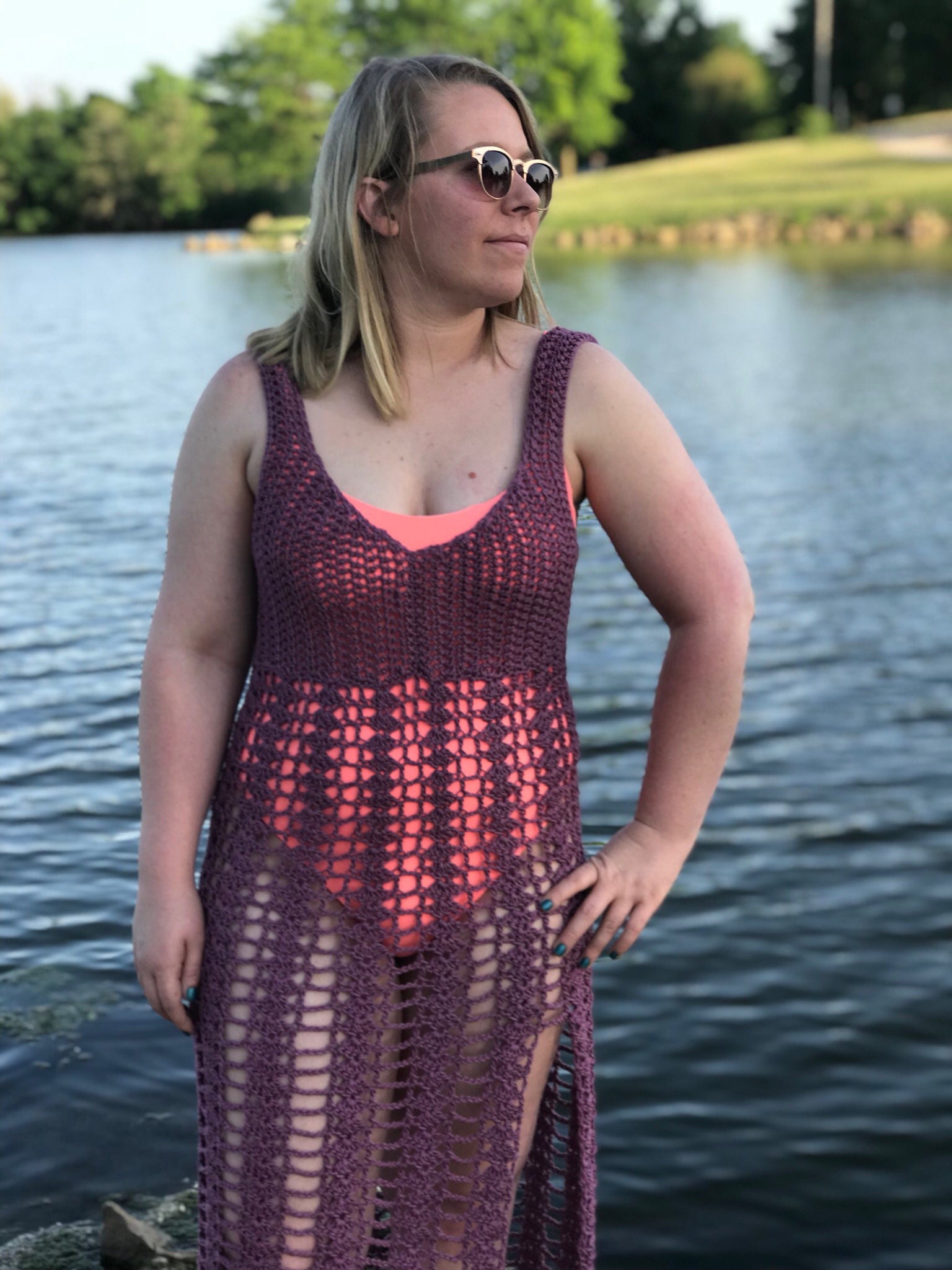 CROCHET DRESS PATTERN Swimsuit Cover Up Crochet Tutorial Etsy