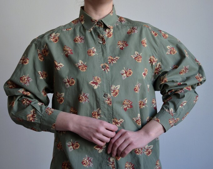 Blouse Brodée Benetton - Taille 42 - Rouge Bordeaux - Occasion En Très Bon état