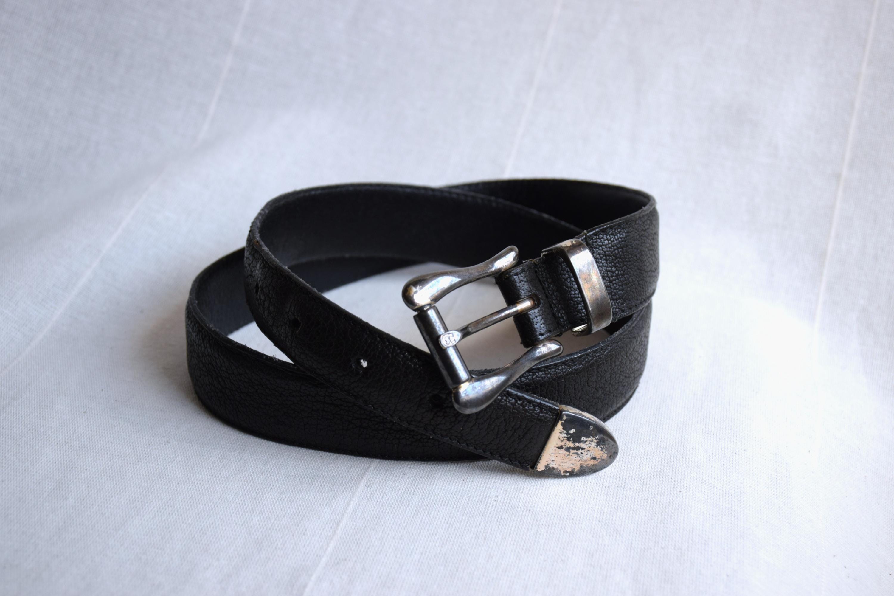 Vintage Etienne Aigner Smooth Leather Belt Black Size S AIGNER Logo Belt 4 cm black - Belts - Women - Aigner main image 4