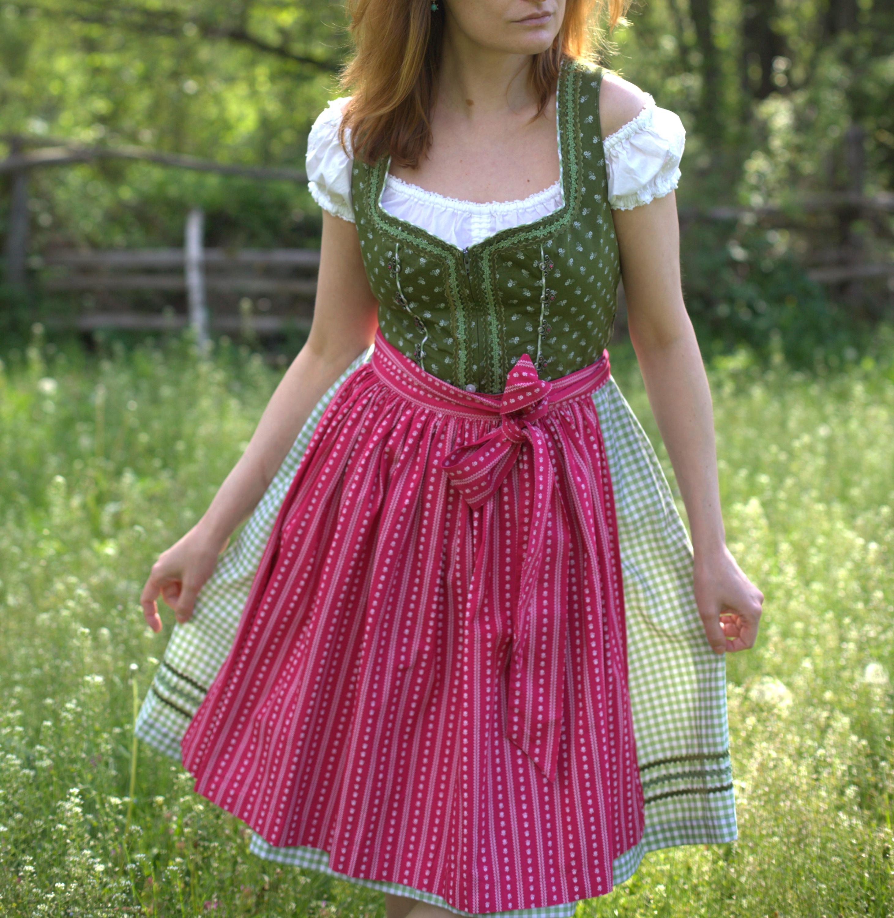 german corset dress German Rose Corset Dress