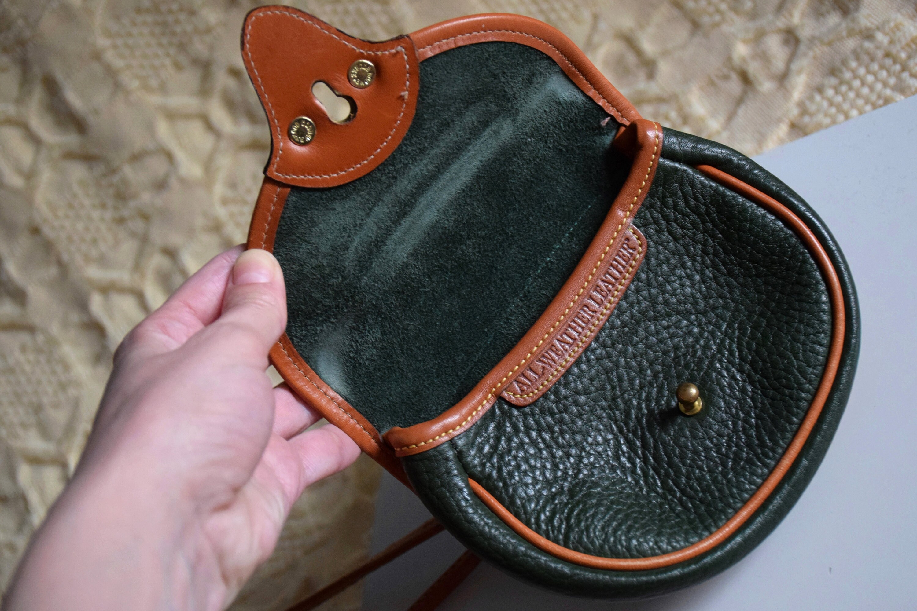 Vintage 80s / 90s Emerald Green Dooney and Bourke Mini