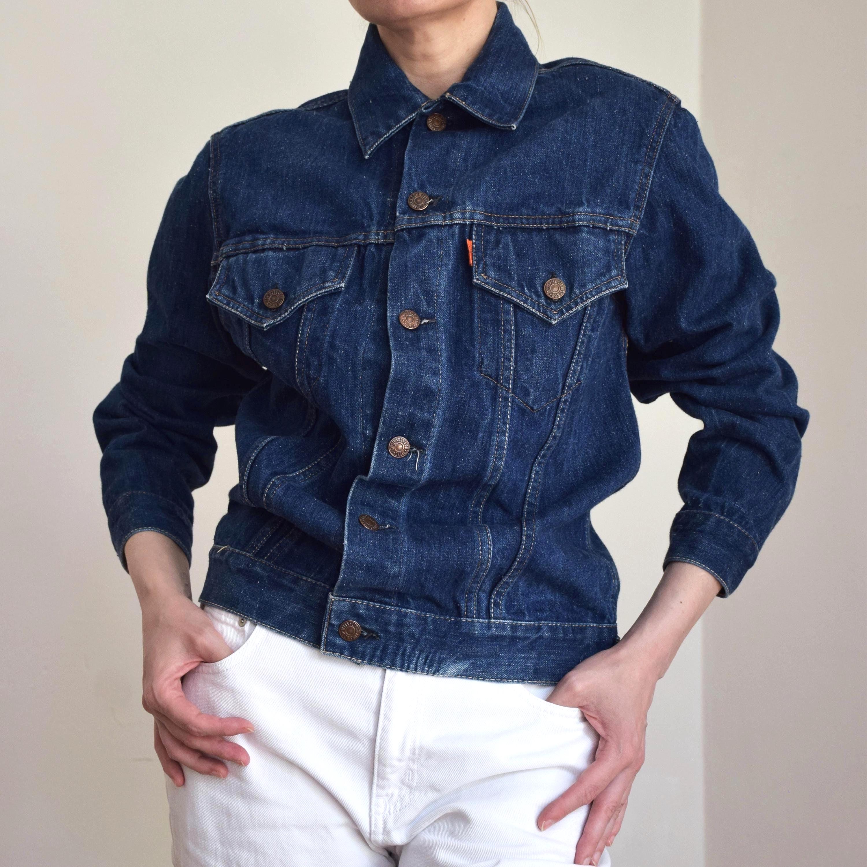 Vintage 90s Levi's 70505 Dark Wash Denim Jacket, Men's Jean Jacket