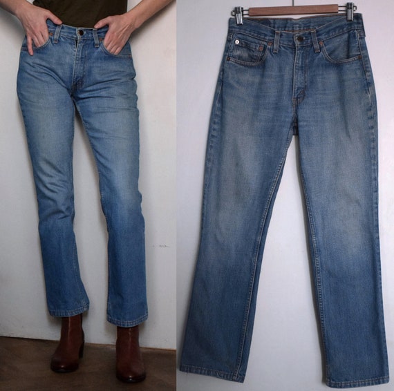 Vintage 90s Levi's Blue Jeans Women 595 04 Blue Slim - Etsy