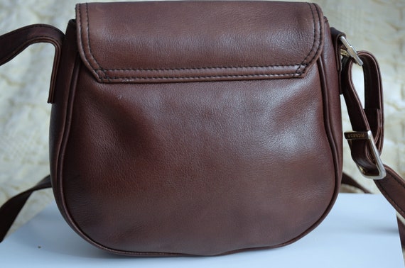 Vintage 90s Picard leather crosbody bag, small br… - image 6