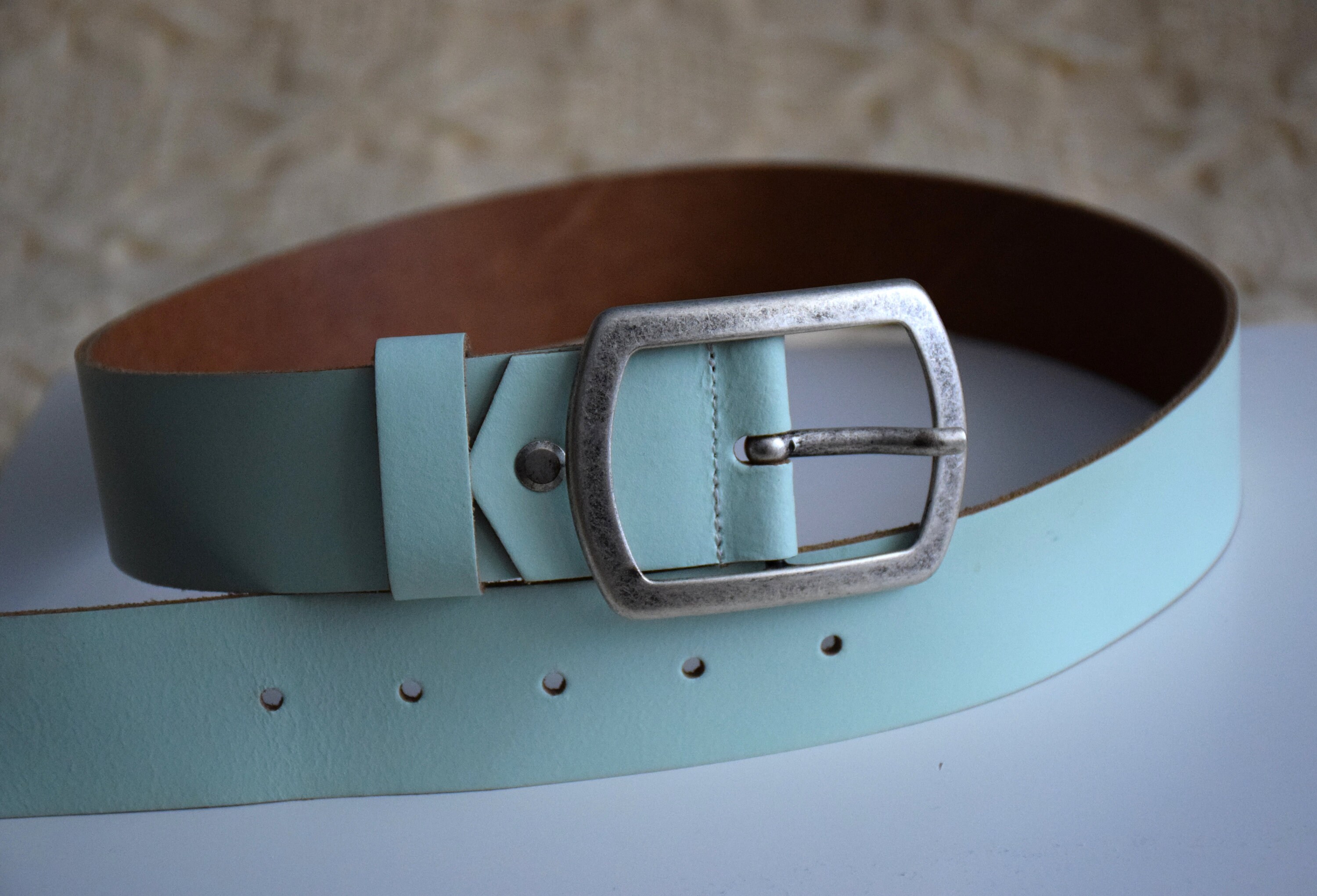 WTAPS HOOF / BELT / SYNTHETIC ベルト L TEAL western-belt-turquoise-thick-