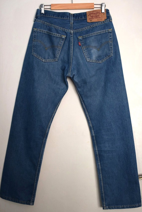 RARE 90s Levi's 501 Coolmax Blue Jeans 