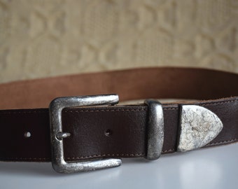 Mens belts with silver tip Clearance