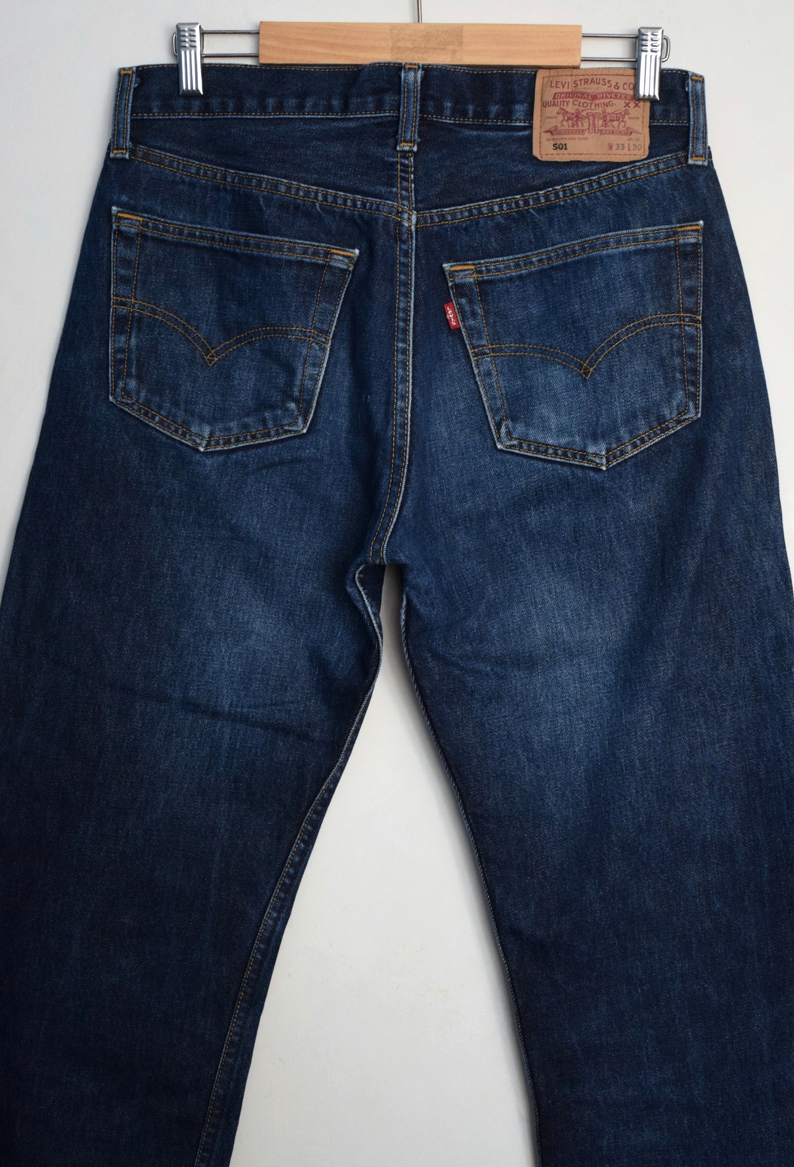 Vintage 90s Levi's 501 Indigo Blue Jeans High Waist - Etsy