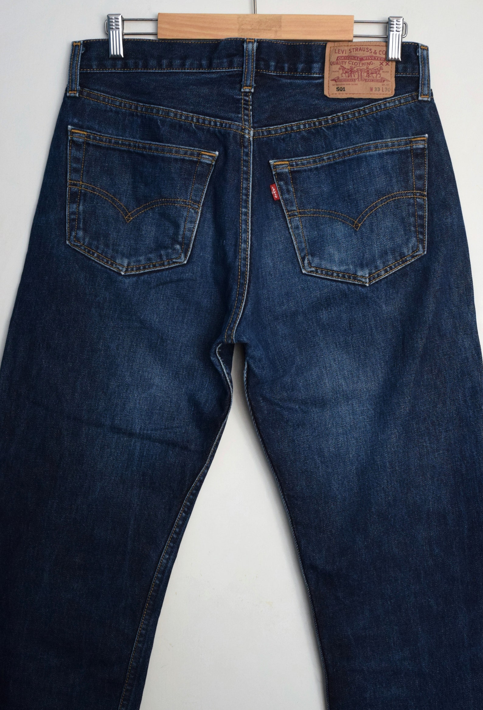 Vintage 90s Levi's 501 indigo blue jeans High waist | Etsy
