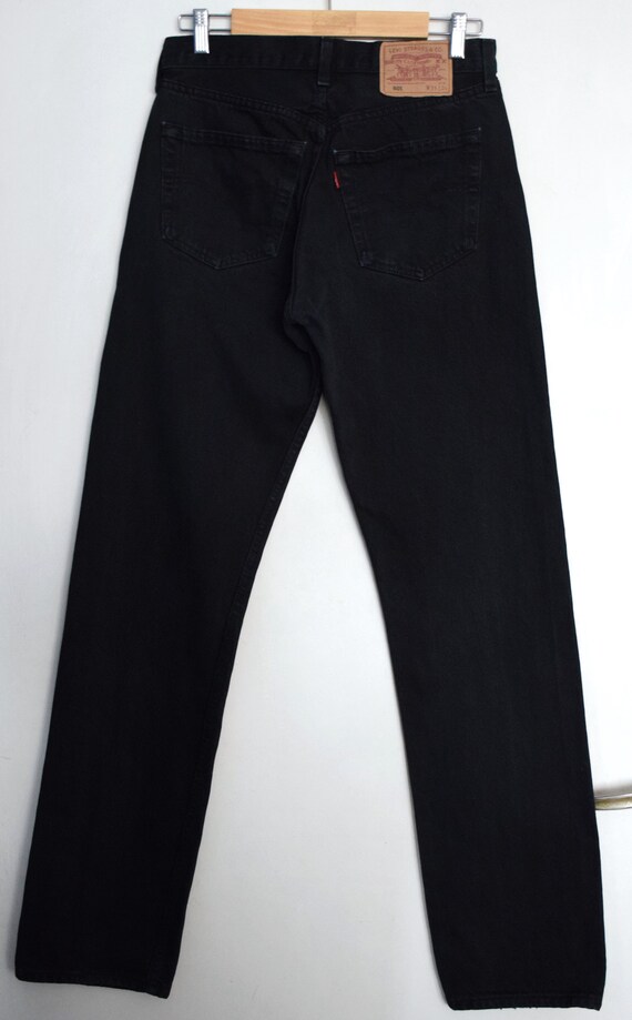 Vintage 90s black Levi's 501 jeans Levi strauss high | Etsy