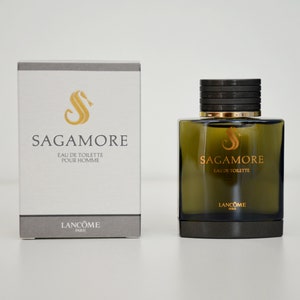 Vintage Lancôme Sagamore (1985) Eau de Toilettenspritze für MÄNNER, 50-ml-Flasche, neu im Karton, Made in France, Vintage-Herrenduft